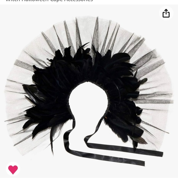 Halloween Feather Collar/ Shawl NWT (Final Price, includes Discounted Shipping) - Picture 6 of 6